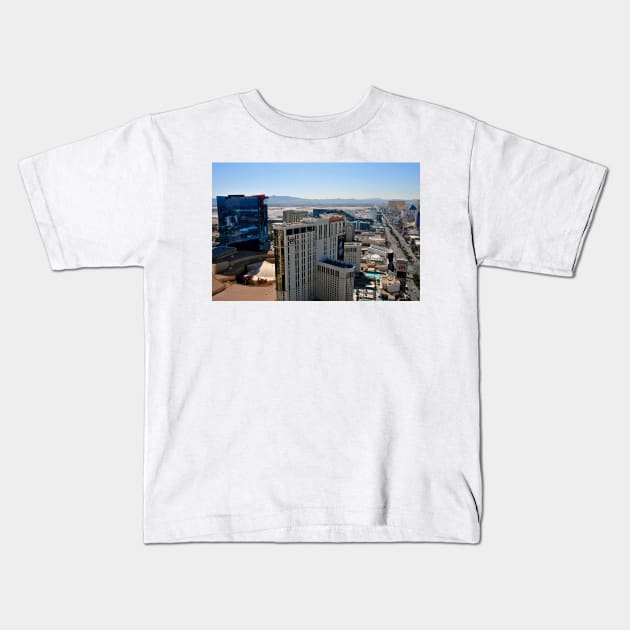 Planet Hollywood Las Vegas Strip Nevada America Kids T-Shirt by AndyEvansPhotos